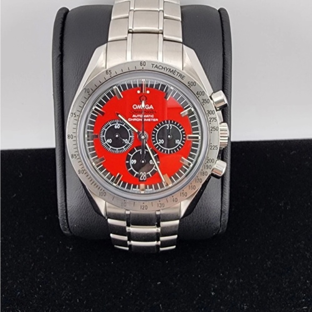 Omega Speedmaster Legend Schumacher Red Dial Chronograph 42MM Automatic #67